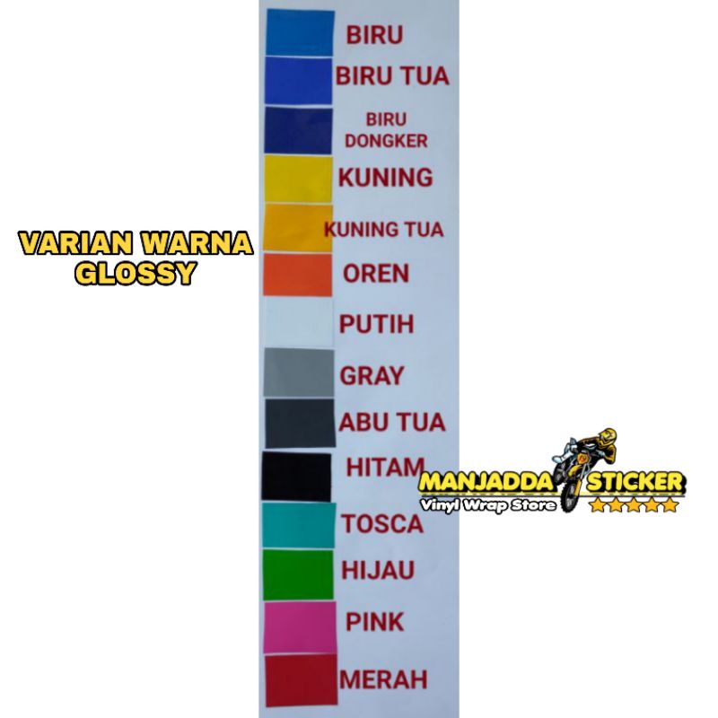 STIKER SKOTLET MOTOR SEMUA WARNA