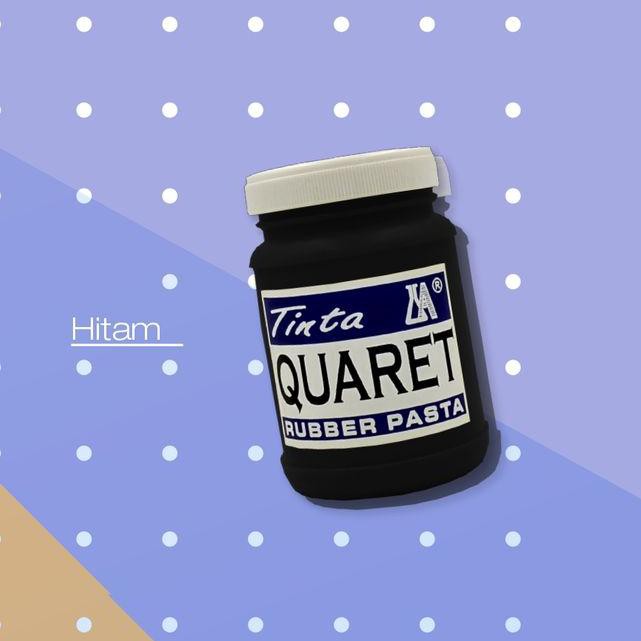 

Terbaik.,!!-002 Cat Sablon Quaret Warna Hitam - 1/4 Kg