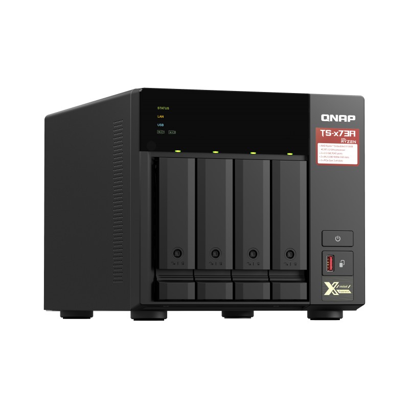 QNAP TS-473A-8G 8GB RAM 4-Bay NAS diskless AMD Quad Core NAS