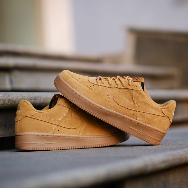 Nike air force 1 low flax brown gum original