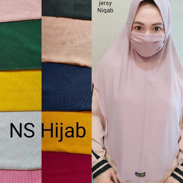 READY HIJAB ANTI CORONA / HIJAB MASKER / NIQAB NS HIJAB
