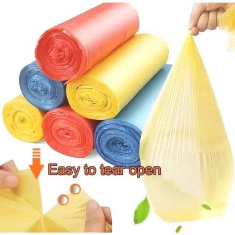 Kantong Plastik Sampah Roll 45x50cm 20 Lembar Warna Trash Bag