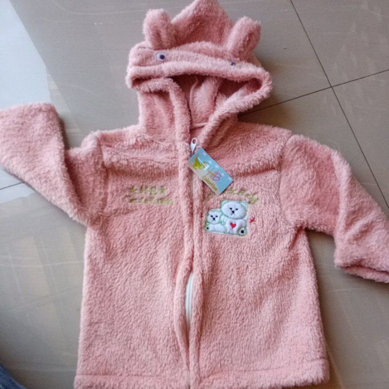 Jaket bayi lembut tebal bulu-Lembut tebal dusty