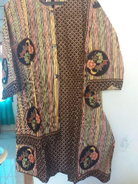 Dress Batik Tunik Tania New Size M, L, Xl