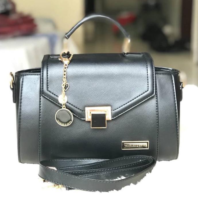 Termurah* Tas Wanita Cewek Branded Handbags Charles N Keith Ck Ashanty Black Diskon