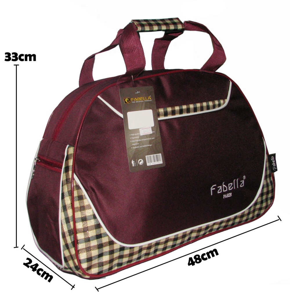 Fabella Tas Pakaian/ Travel bag 66-204 Motif Kotak