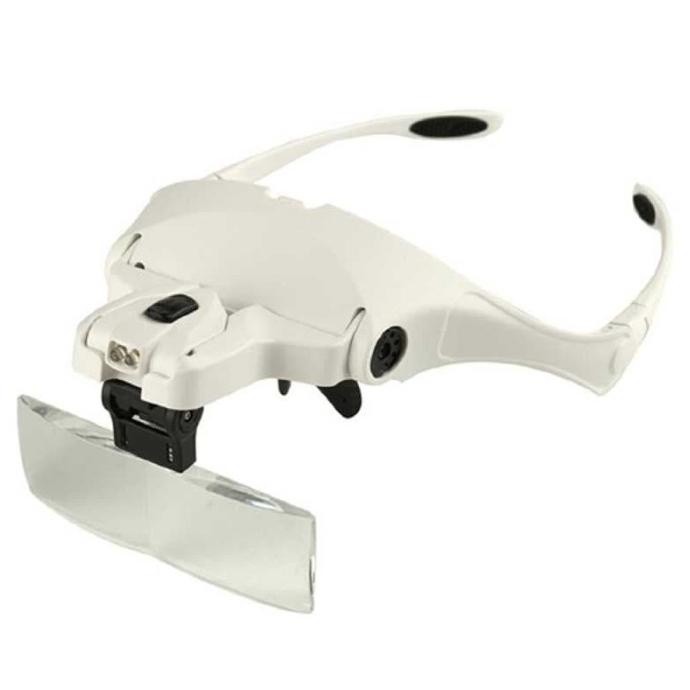 

Diskon Helm Kacamata Pembesar Reparasi Jam 5x Magnifier 2 LED - 9892B2 Diskon
