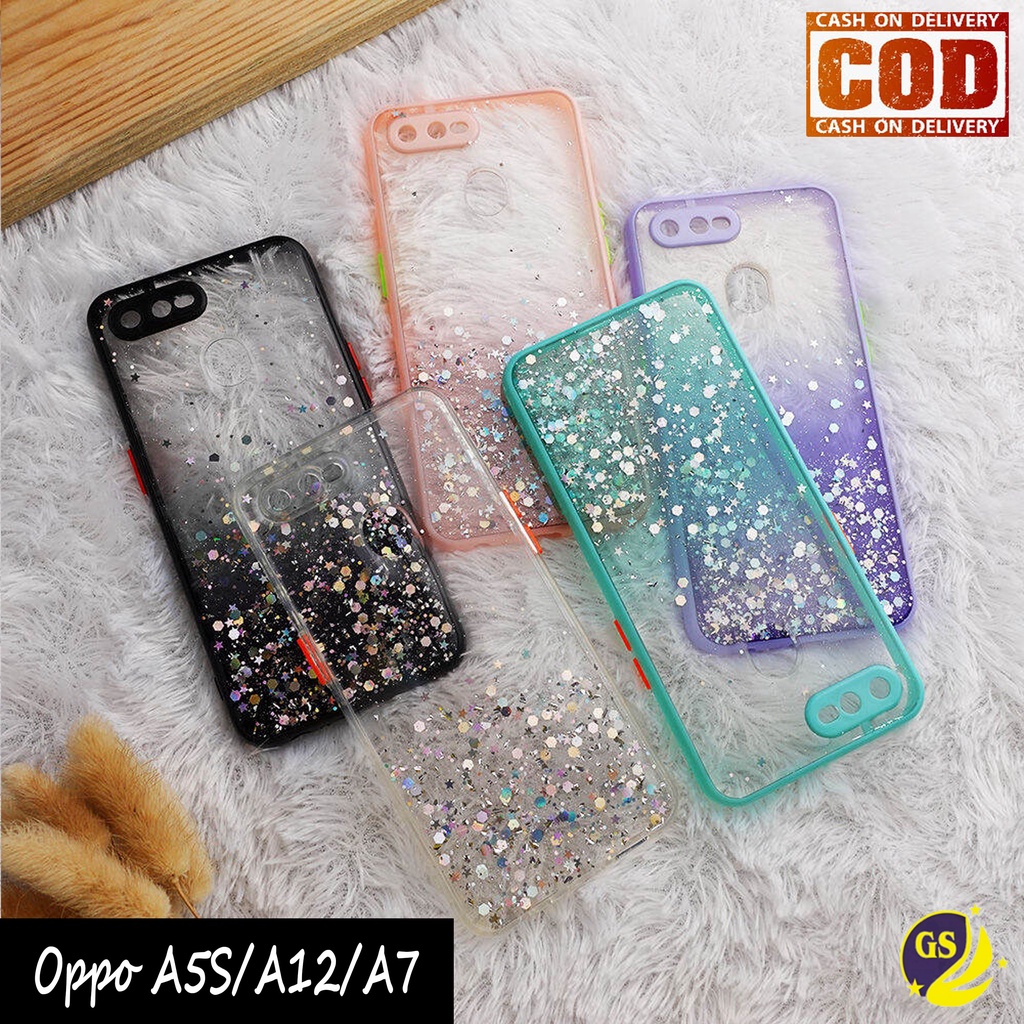 Oppo A16 A95 4G A54 A74 4G A15S A15 A53 A33 2020 A52 A92 A9 2020 A5 2020 A5S A7 A11K A12 A3S Neo 9 A37 Case Dove Glitter Bling Star Light Candy Camera Macaron Gliter Pelindung Kamera