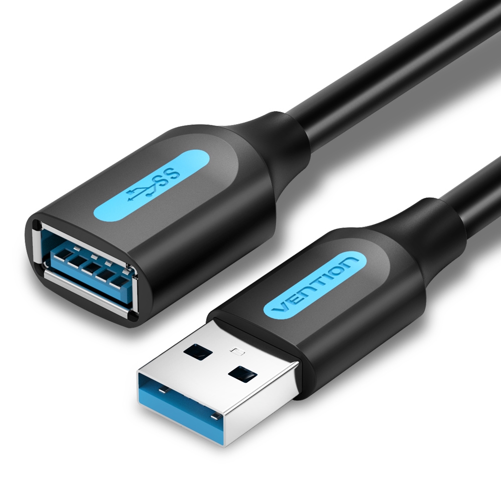 Vention Kabel Extension Usb 3.0 male to female Kecepatan Tinggi 5gbps Untuk Laptop/Pc