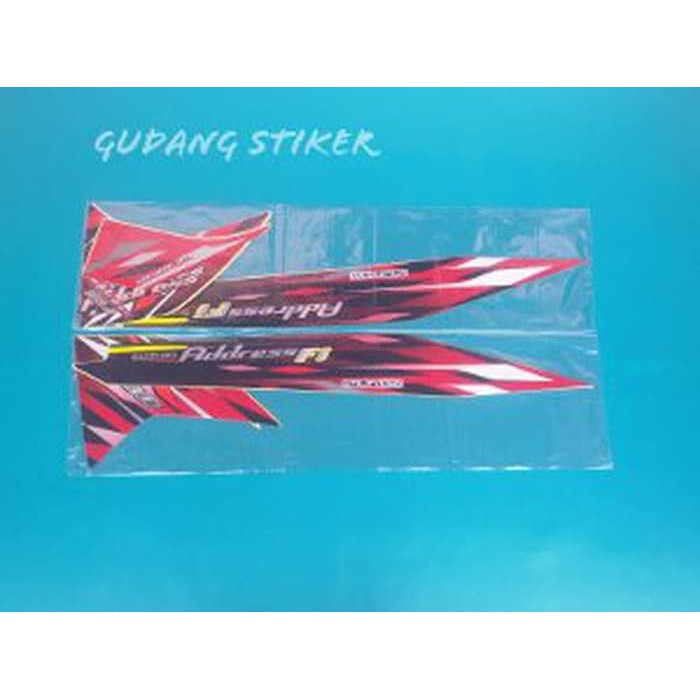 striping motor suzuki address r 110 fi 2015 merah