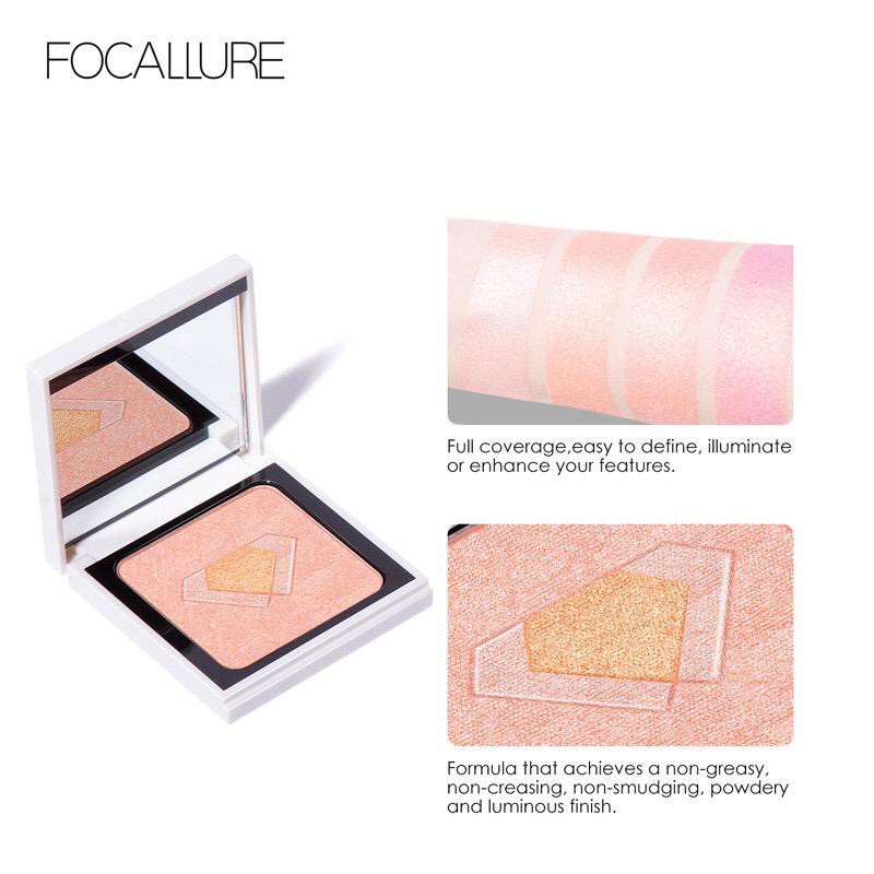 Official Distributor Focallure Diamond Glow Highlighter Powder Glitter FA81 Highlighter Diamond