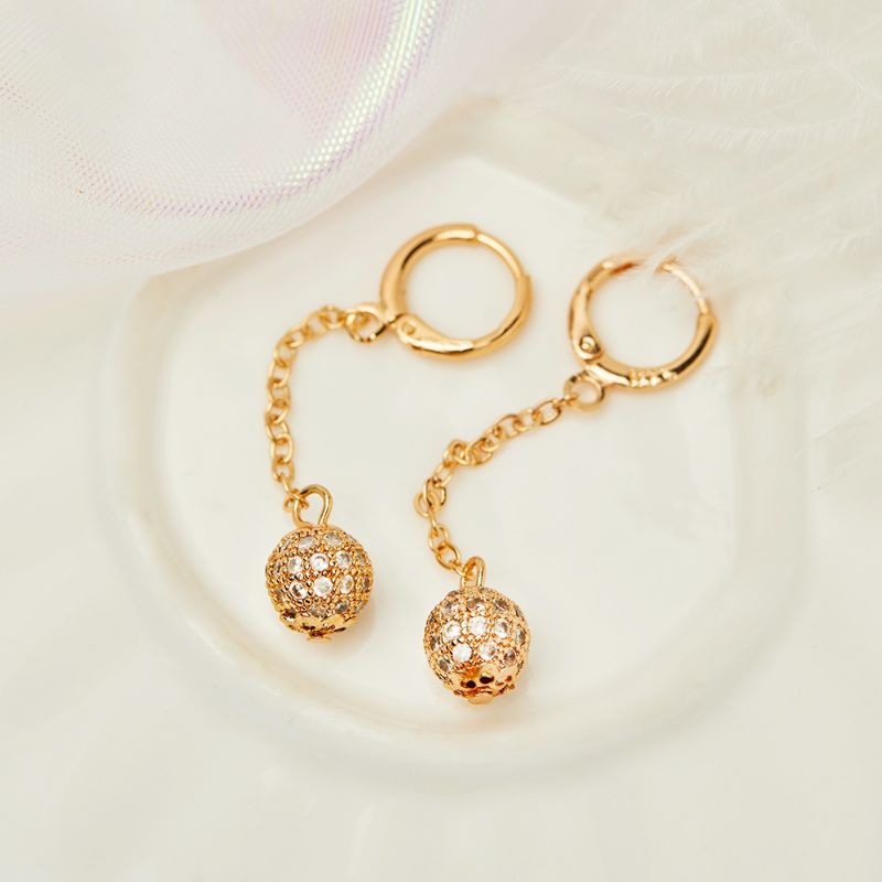 Anting Dewasa Jurai Bola Permata Anting Gold
