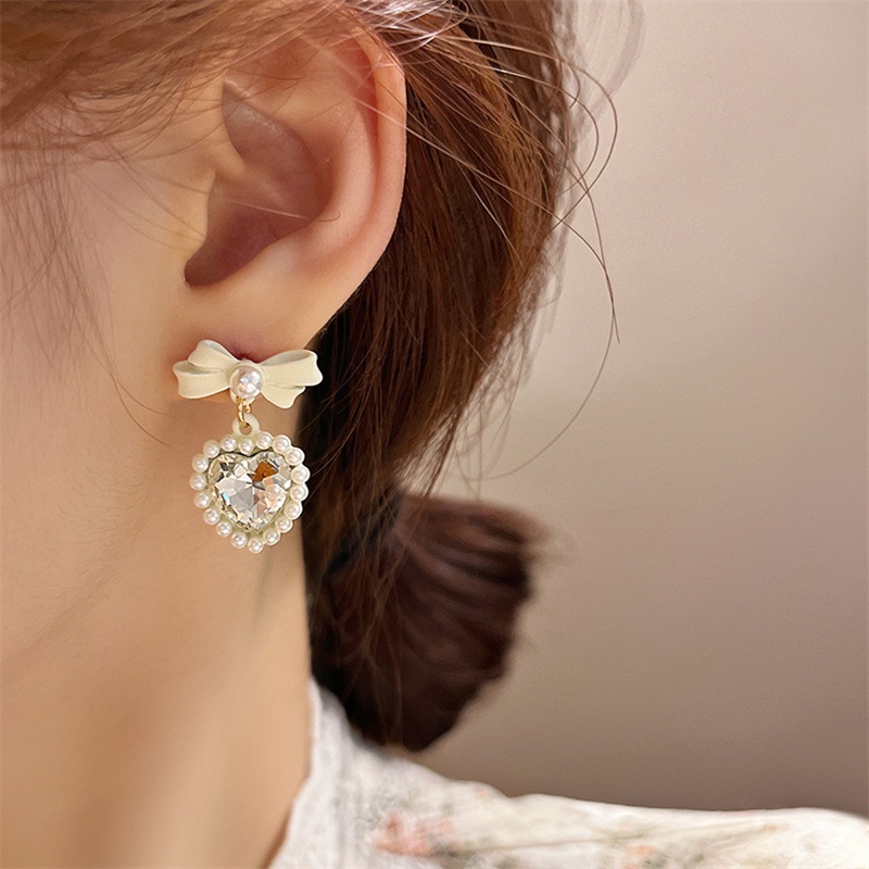 Anting Stud Desain Pita Mutiara Unik Untuk Wanita