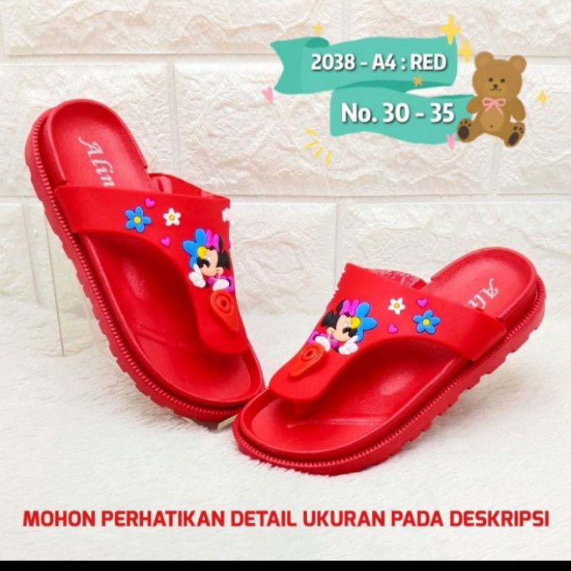 Sandal Jepit Anak Alina Import Bahan Karet Ringan Awet