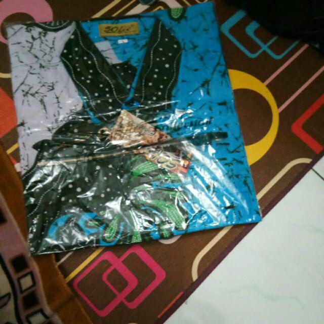 Bswart Batik Hrb026 Kenongo Hem Pendek Padi Pekalongan M L Xl Batik Pria Murah Modern Grosir