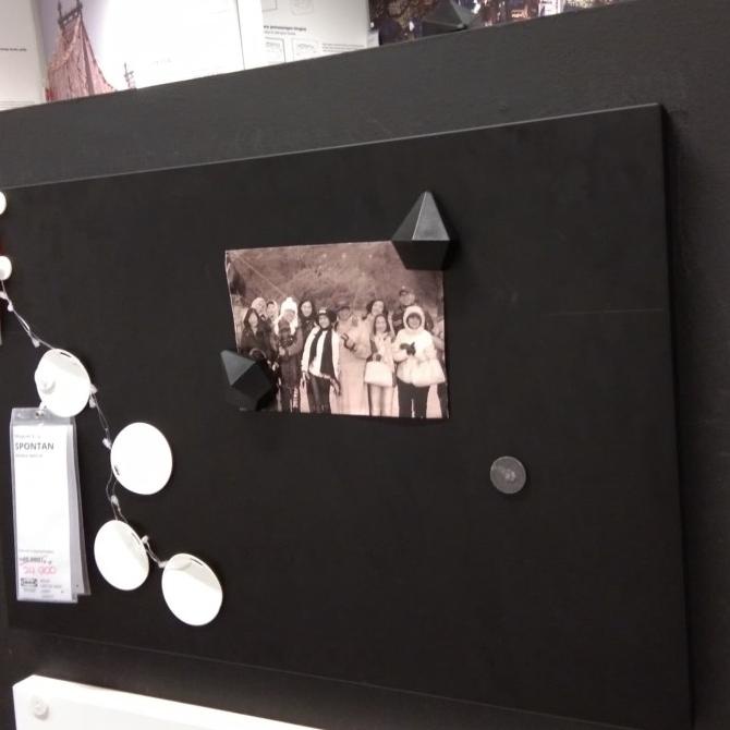 

Papan magnet warna hitam memo board 40x60cm magnet dijual terpisah