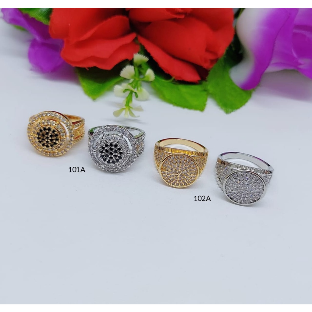 Cincin xuping permata lapis emas 101A-102A