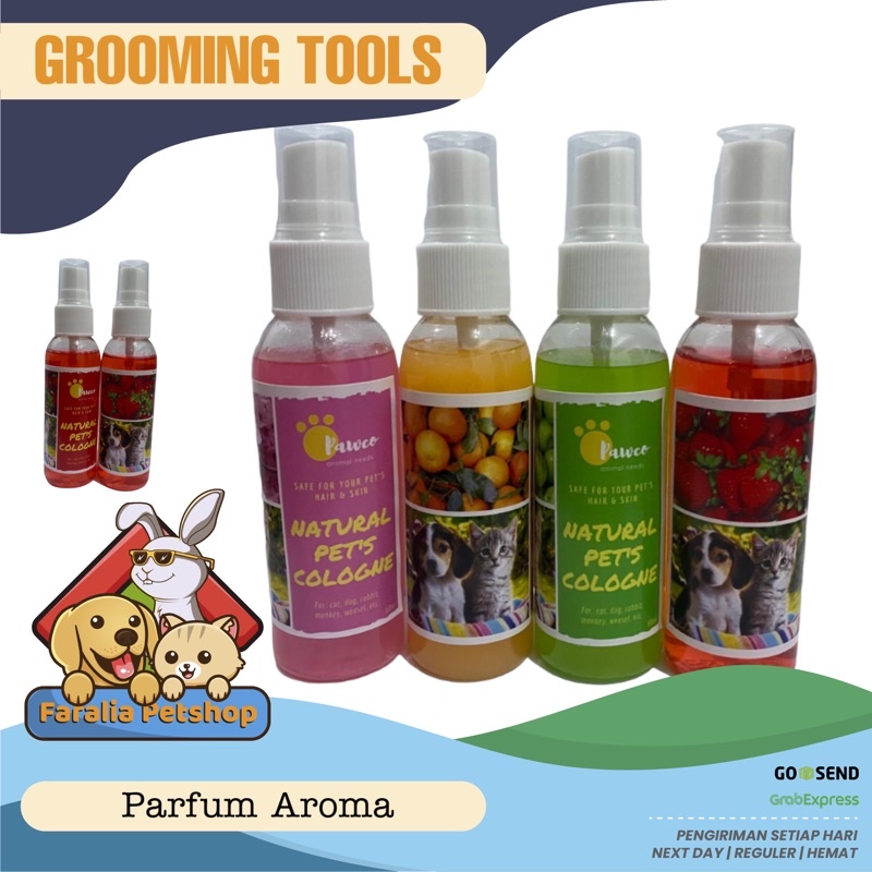 Pawco Parfum Kucing Anjing Pet Cat Dog Cologne Aroma Buah Bunga 60ml Parfume Perfume Jeruk Apel