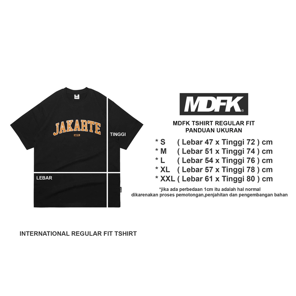 MDFK Jakarte Tshirt 100% original (un official Jakarta t shirt)