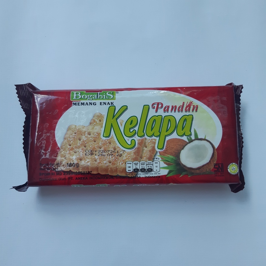 

Bogabis Biskuit Pandan Kelapa 180gr | Manis