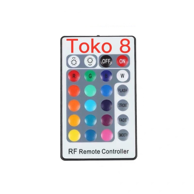 CONTROLLER REMOTE 24 TOMBOL UNTUK LED STRIP RGB 4 PIN SMD 2835 3528 5050 CONTROL BOX REMOTE 24K