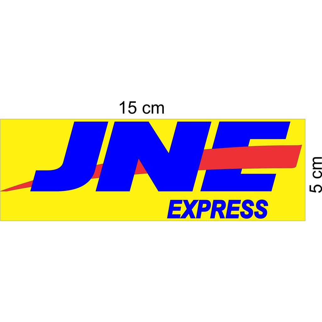 Jual Cutting Stiker Logo Jne Express Ukuran 15 X 5 Cm Rp 4000 Dua