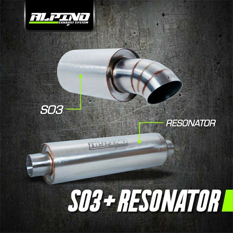 Ressonator Alpino matic & manual + Muffler Alpino S-03