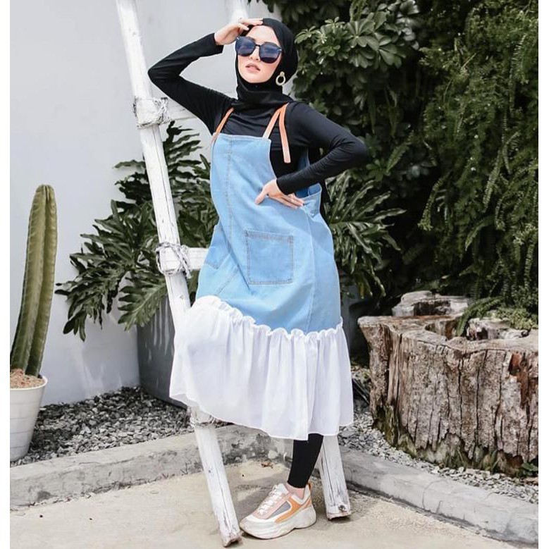 CLOW OVERALL JEANS / OVERALL WANITA / OVERALL MIDI / OVERALL JEANS WANITA / OVERALL KEKINIAN