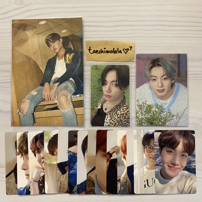 bts jungkook memories 2020 BR bluray official photocard & sowozoo JK mpc & dicon 101 j-hope pc fulls