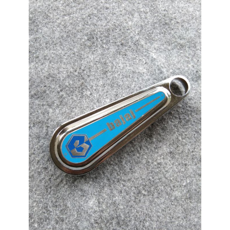 COVER FORK VESPA LOGO BAJAJ DELUXE SUPER WARNA BIRU MUDA