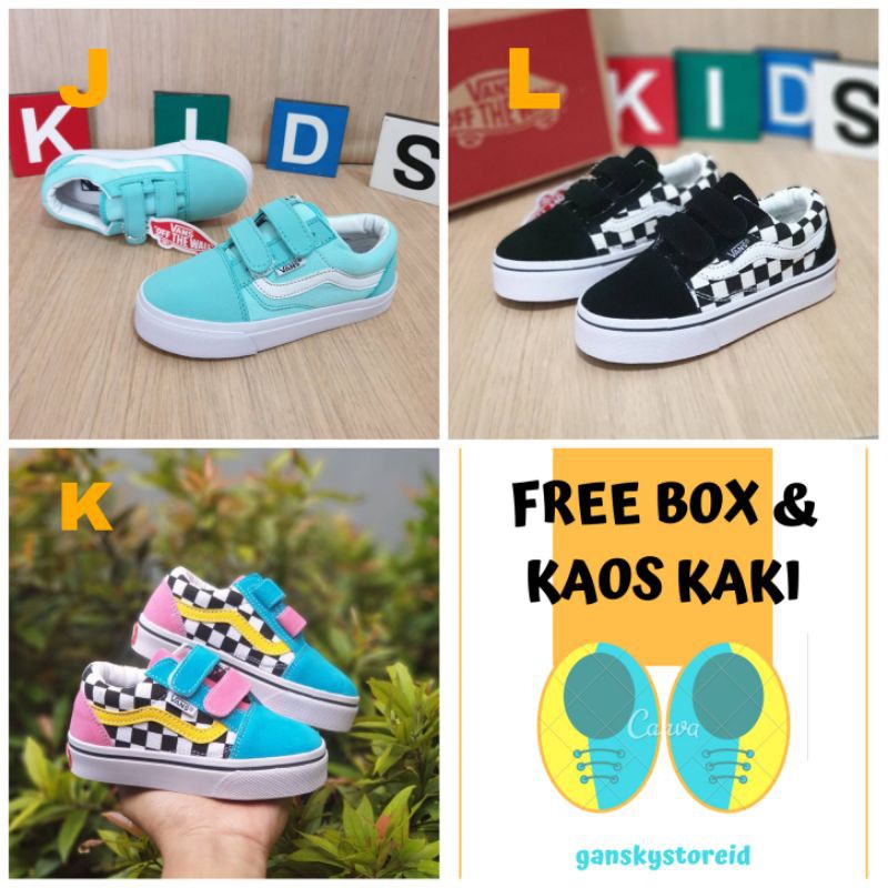 SEPATU ANAK VANS PREMIUM HIGH QUALITY SEPATU ANAK LAKI LAKI KIDS ANAK ANAK SNEAKERS ANAK KADO