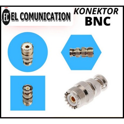 CONECTOR KONEKTOR BNC DARI ANTENA HT BNC ICOM KE KABEL RIG BNC HT