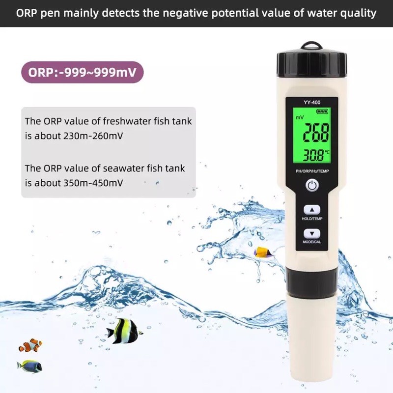 YY-400 4in1 PH/ORP/H2/Temperature hydrogen Ion Concentration Tester