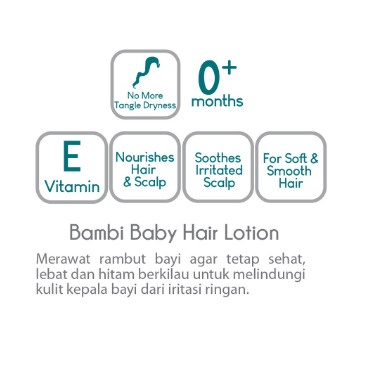 BAMBI Baby Hair Lotion with Candlenut Aloe Vera Celery 100ml