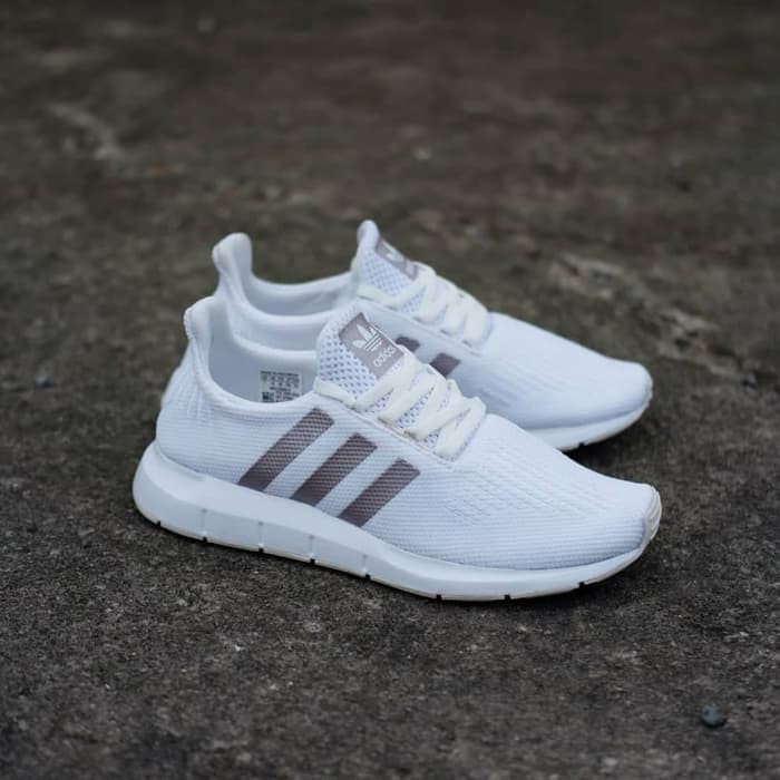 adidas swift white and rose gold shoes