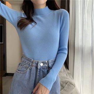 DISCON!! PRETTY Inner Rajut Turtleneck Premium Lengan Panjang