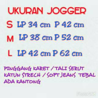  Jogger  Anak  Size M 3 4th Celana  Joger Anak  Jeans Denim 