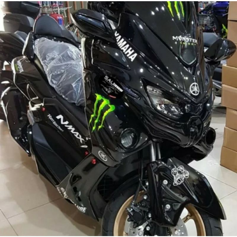 FULL BODY CUSTOM PREDATOR NMAX OLD & NMAX NEW HITAM MONSTER