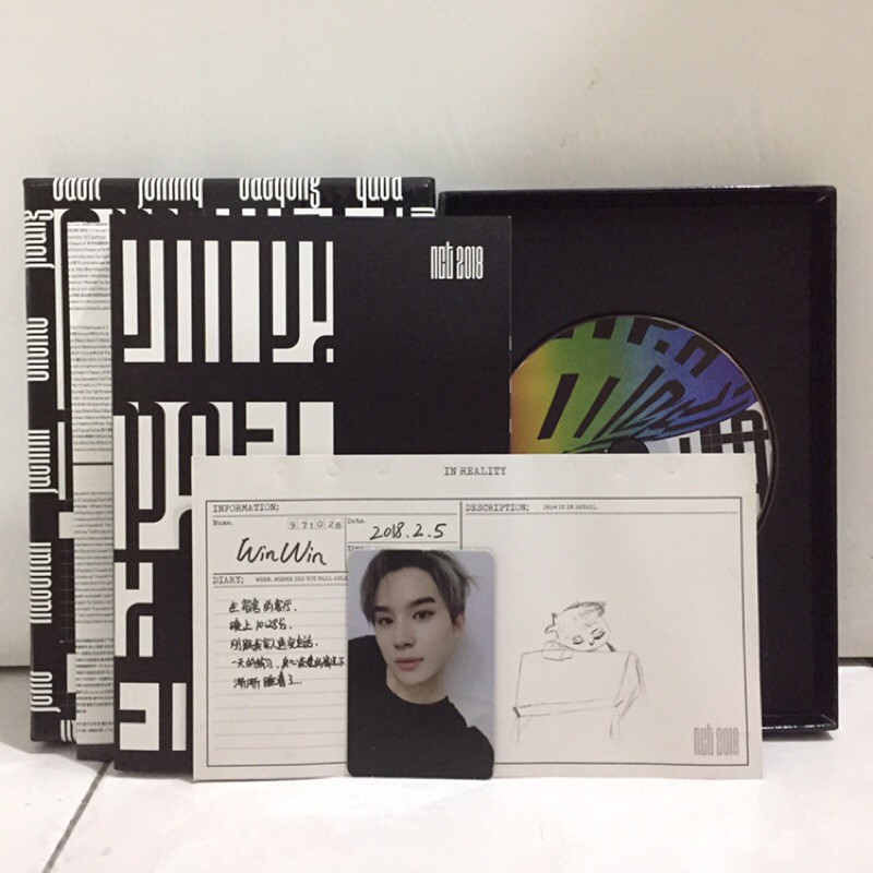 FULLSET NCT 2018 Empathy Album Reality Ver. Photocard Jungwoo &amp; Diary Winwin