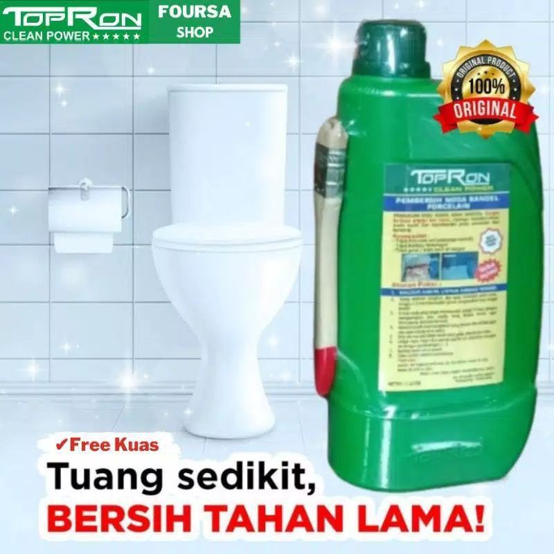 TOPRON PEMBERSIH KAMAR MANDI 1 LITER / PEMBERSIH KAMAR MANDI / TOPRON