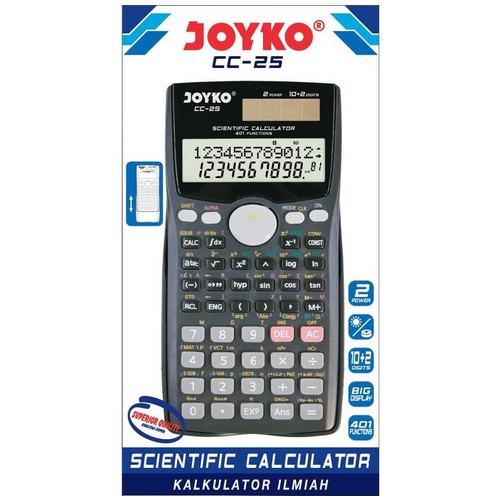 

Calculator Kalkulator Joyko CC-25 Scientific 401 Functions MURAH