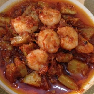 

sambal udang jengkol pedas home made