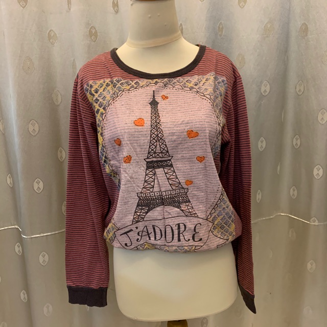 Crop top nevada J'adore Pink long (Ori) (preloved)