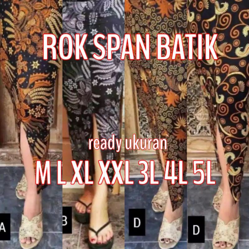 NEW FESHION ROK BATIK size M L XL XXL 3L 4L 5L