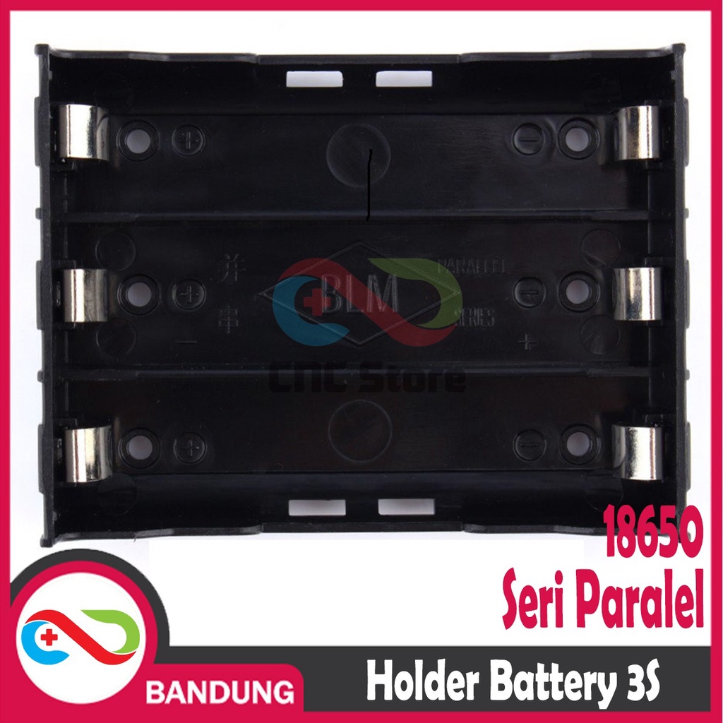 HOLDER BATERAI 18650 3S SERI PARALEL