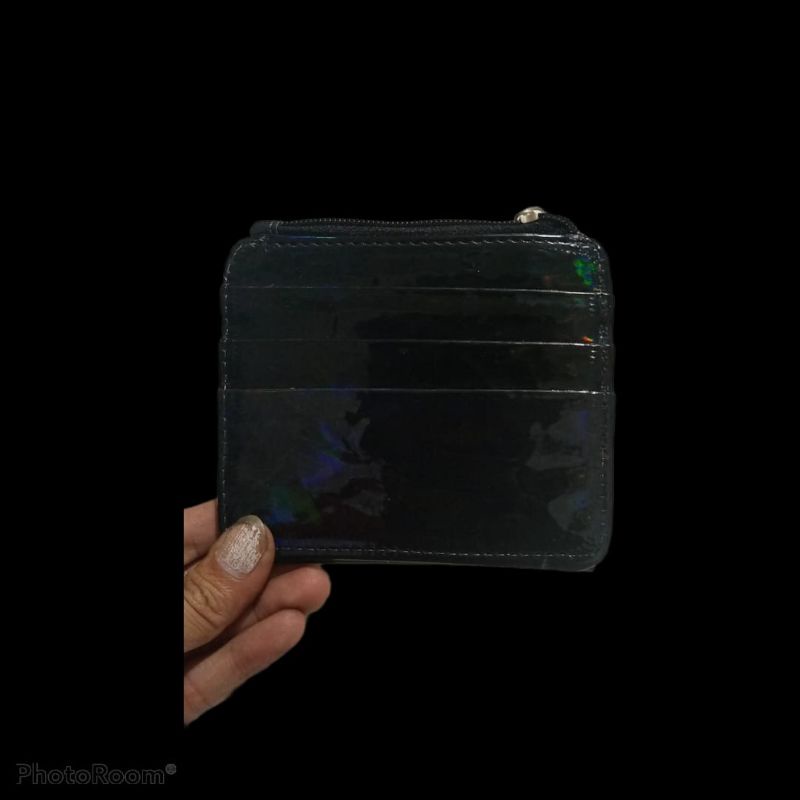 dompet wanita kancing hologram