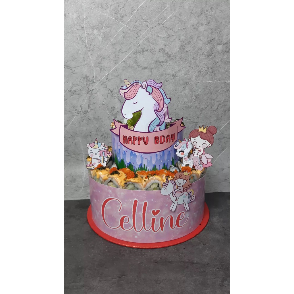 

Fure Sushi - Sushi Tower 2 tier- |Salmon|Sushi Set| Sushi Birthday|Kue Ulang tahun|Hampers