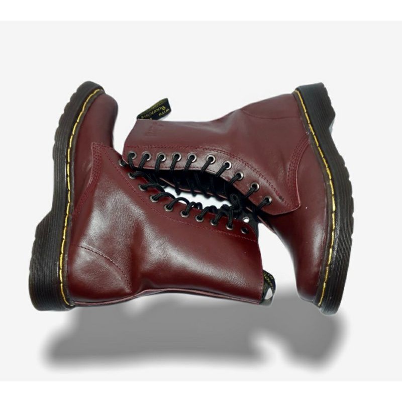 sepatu dokmar pria asli kulit 8 hole