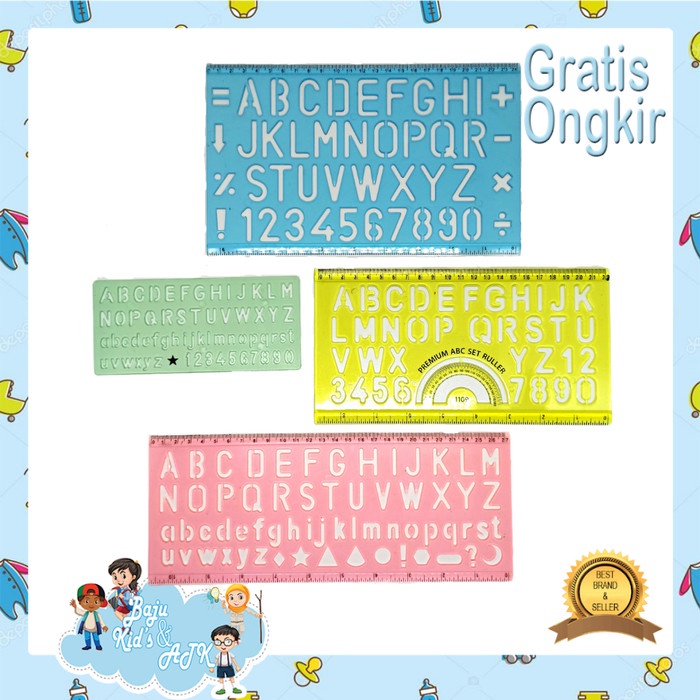 

Promo Penggaris Set Mal Sablon Abc Huruf Angka Diskon