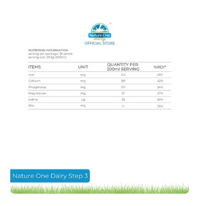 Nature One Dairy Organic Step 3 450gram